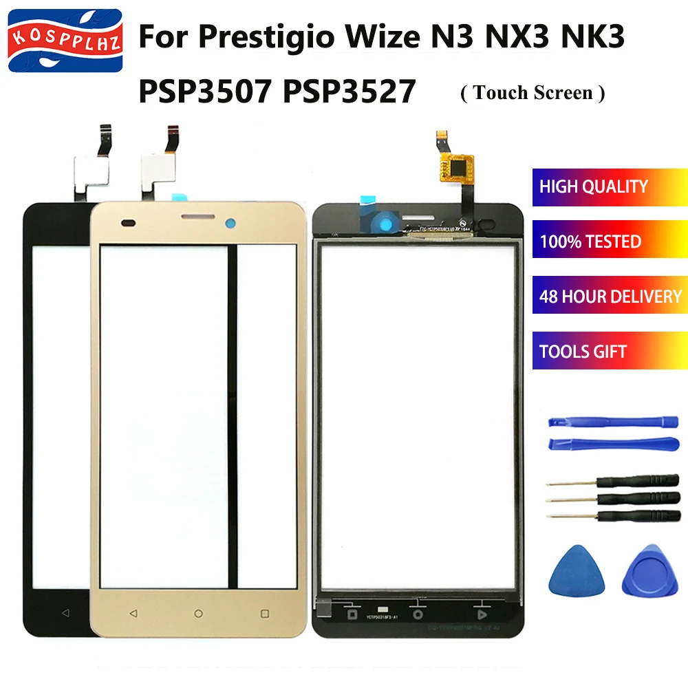 For Prestigio Wize N3 NX3 NK3 PSP3507 PSP 3507 3527 DUO PSP3527DUO PSP3527 Touch Screen Digitizer Sensor Glass Panel+ Adhesive