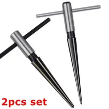 2pcs 45 # acier Alésoir Conique 3 13mm et 5 16mm Main Alésoir En Métal Tenu Dans la main Alésoir D'alésage Conique Trous Chanfreinage Ébavurage