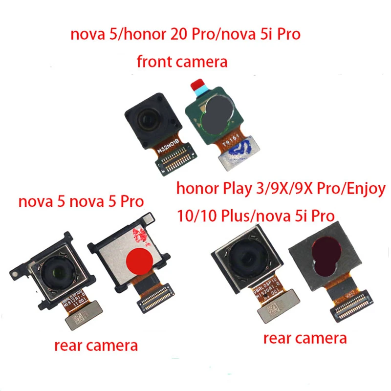 Оригинальный гибкий кабель для Huawei nova 5 5i Pro Honor 20 Play 3 9X Enjoy 10 Plus задняя камера +