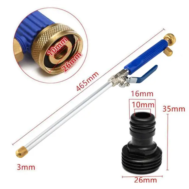 11 "/19 '/22 ' Nagynyomású Mosó Spray -Fúvóka Vízpisztolya Autó Kerti Tisztító Szerszám - Image 5