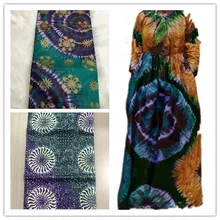 Высокое качество Африканский Базен Ткань хлопковая парча в Гвинейском стиле Tissu африкен бассейна Riche 5 ярдов