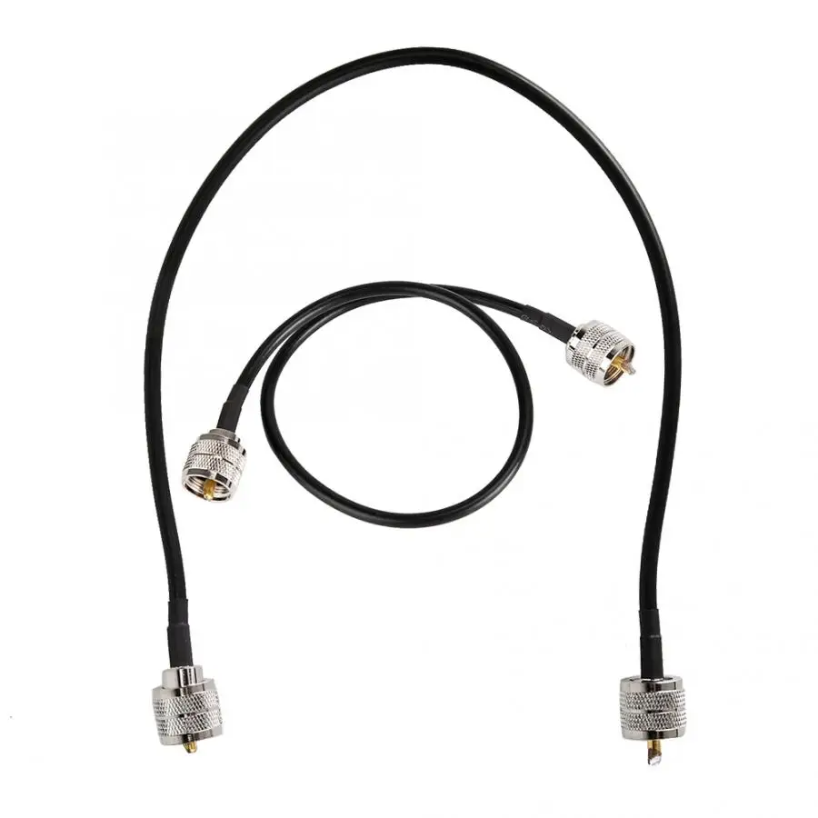 2 шт. коаксиальный антенный Кабель-адаптер UHF мужской PL-259-UHF мужской PL-259 Низкая потеря антенный Кабель-адаптер