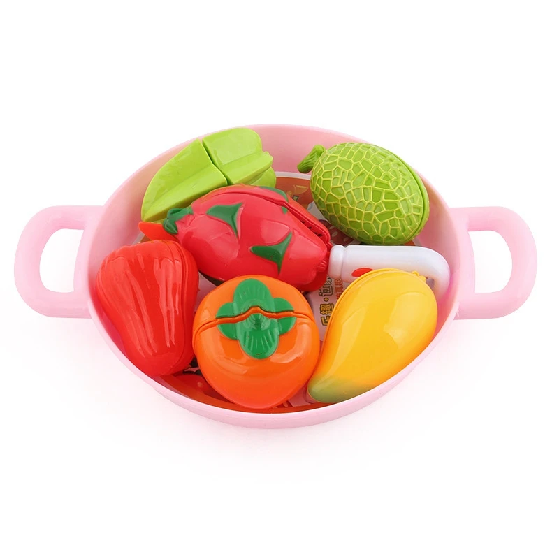 Детские игрушки для кухни, детские игрушки для девочек, для детей, пластиковые фрукты пицца, Miniatur, вид пищевой реквизит, кукла, еда, мини-кухня, игрушка - Цвет: ZWX154-01