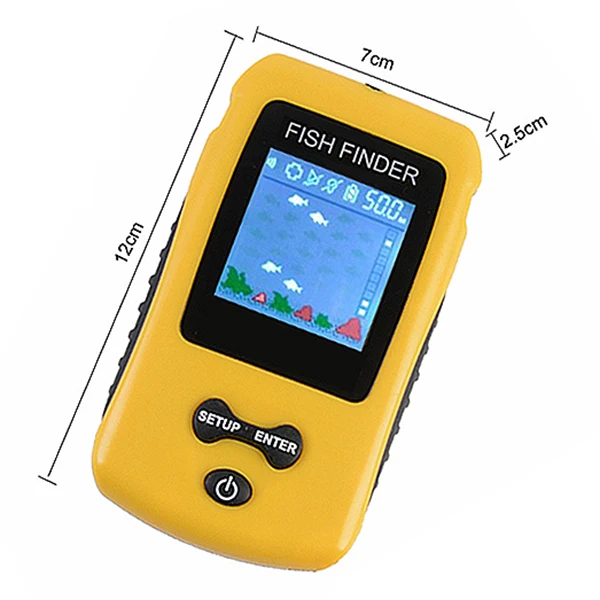  Portable Sonar Fish Finder With Coloured Lcd Display Screen Fish Finder Fishing Lure Echo Sounder F