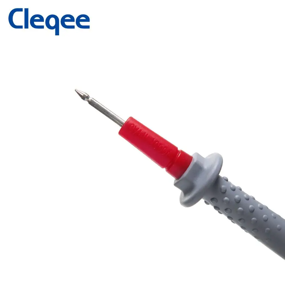Cleqee P1505 1000 В/10 А двойная Изолированная силиконовая обертка медная игла мультиметр Пробник ручка тестовый провод 4 мм разъем типа "банан" 1,5 м кабель