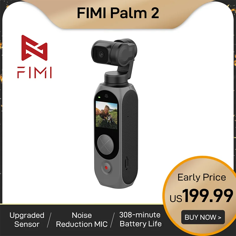 US $199.99 Fimi Palm 2 Gimbal Camera Palm2 Fpv 4k 100mbps Wifi Stabilizer 308 Min Noise Reduction Mic Face Detection Smart Track In Stock