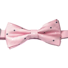 Розовый узорный галстук-бабочка с узорами предварительно завязанный Галстук-бабочка s