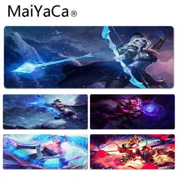 

New Design Ashe Large Mouse pad PC Computer mat Size for 30x80cm 30x90cm Rubber Mousemats