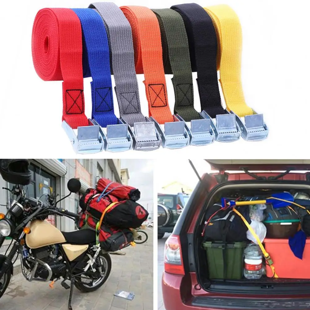 500CM Cargo Tie Down Long Enough Not Easy to Break Strong 250 Lbs Heavy Duty Ratchet Cargo Strap for Trailer Car Accessories