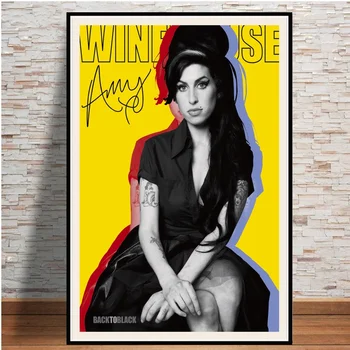 

MT2570 0012 Amy Winehouse Music Singer Star Poster Painting Art Poster Print Canvas Home Decor Picture Wall Print