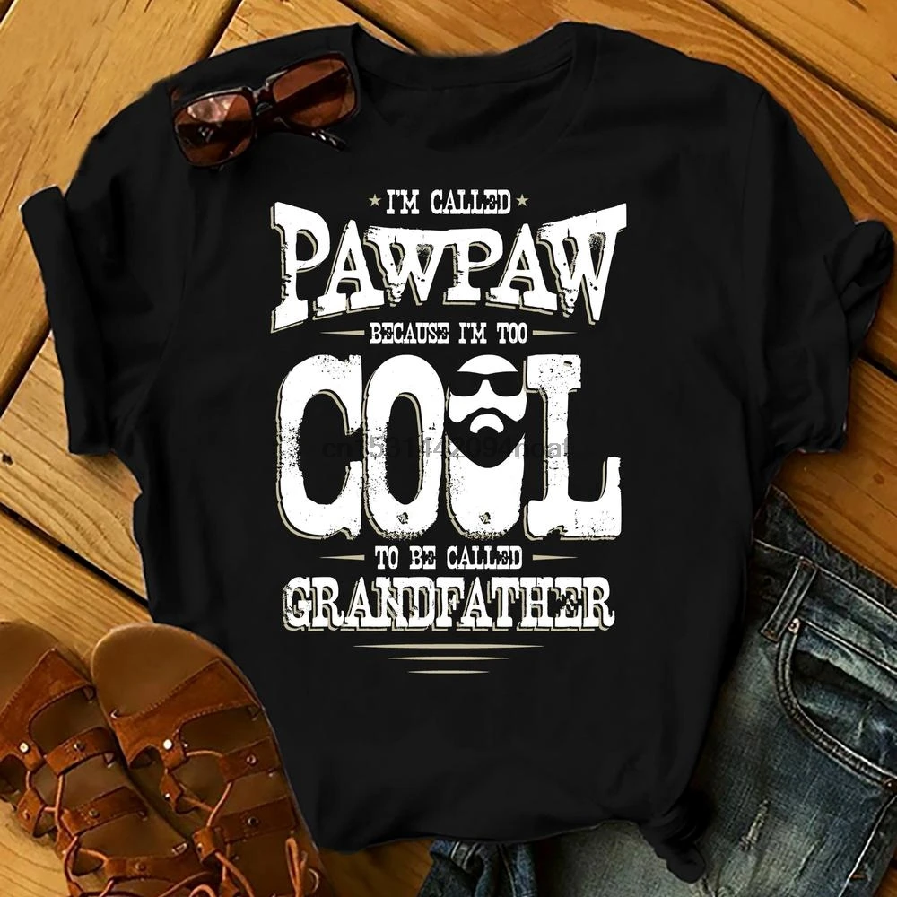 Я называю Pawpaw рубашки на День отца мужские футболки день рождения летние топы
