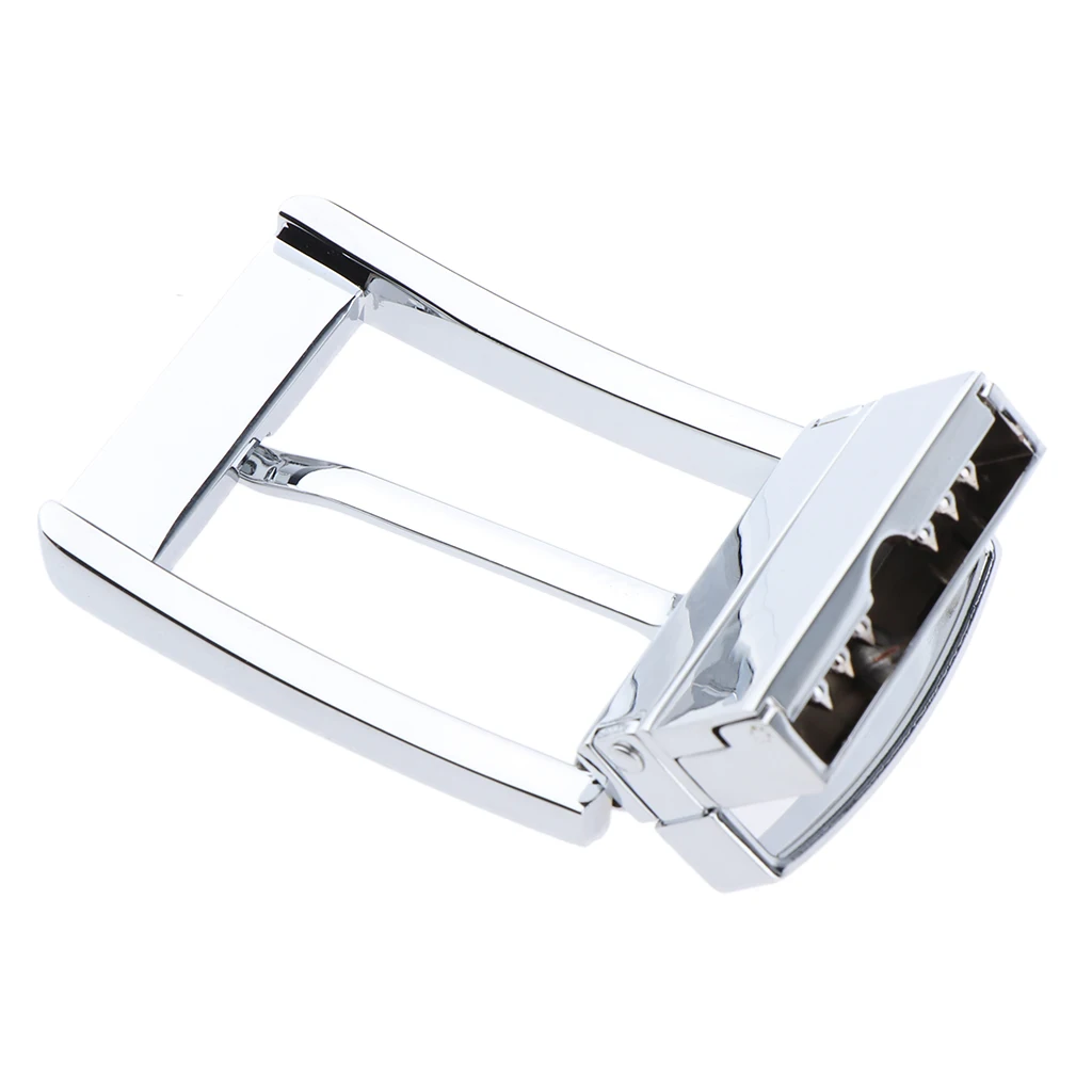 Reversible Alloy Belt Buckle Single Prong Rectangular Sewing Replacement Parts Craft Decoration for Men