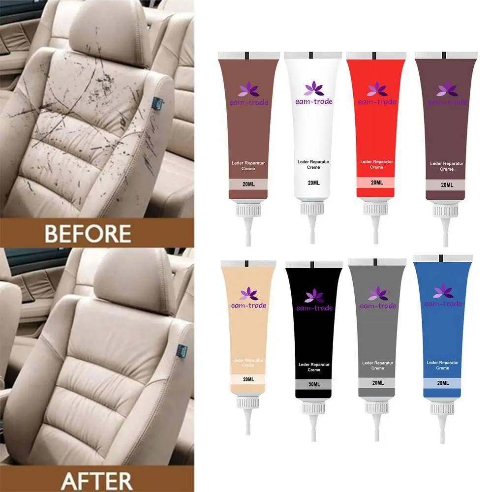 

8 Colors Advanced Leather Repair Gel 20ML Car Seat Sofa Furniture Scratch Rips Hole Car Maintenance Care Tools