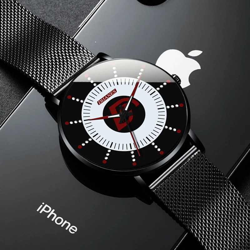 

Men Watches 2020 Luxury Minimalist Stainless Steel Mesh Belt Quartz Watch Simple Men Business Luminous Clock relogio masculino