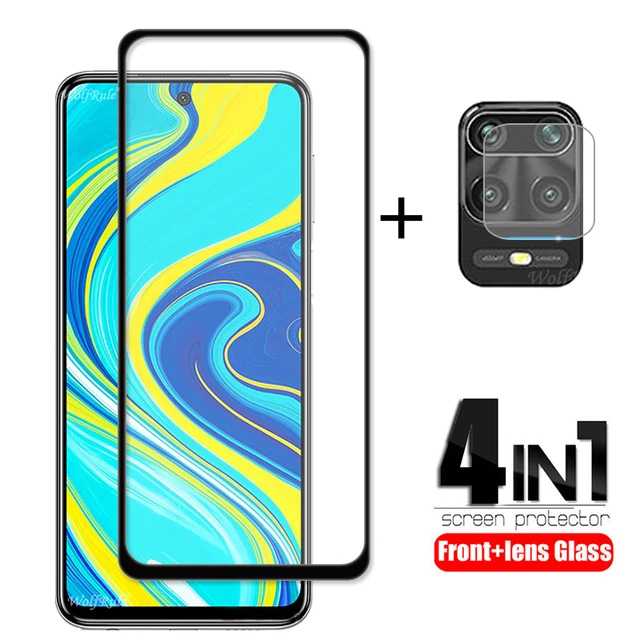 4 En 1 Para Xiaomi Redmi Note 9 S Glass Para Redmi Note 9 Protector De  Pantalla De Pegamento Completo De Vidrio Templado Para Redmi Note 9s Camera  Glass - Protectores De Pantalla - AliExpress