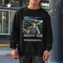 

Attack on Titan Letter Print Hoodie Manga Clothes Levi Ackerman Shingeki No Kyojin Men's Hoodie Streetwear Teen Clothes Anime