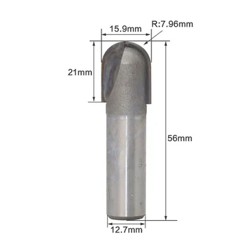 

Crafts Round Router bits Repair Fixture Equipment 1/2 inch Parts Groove