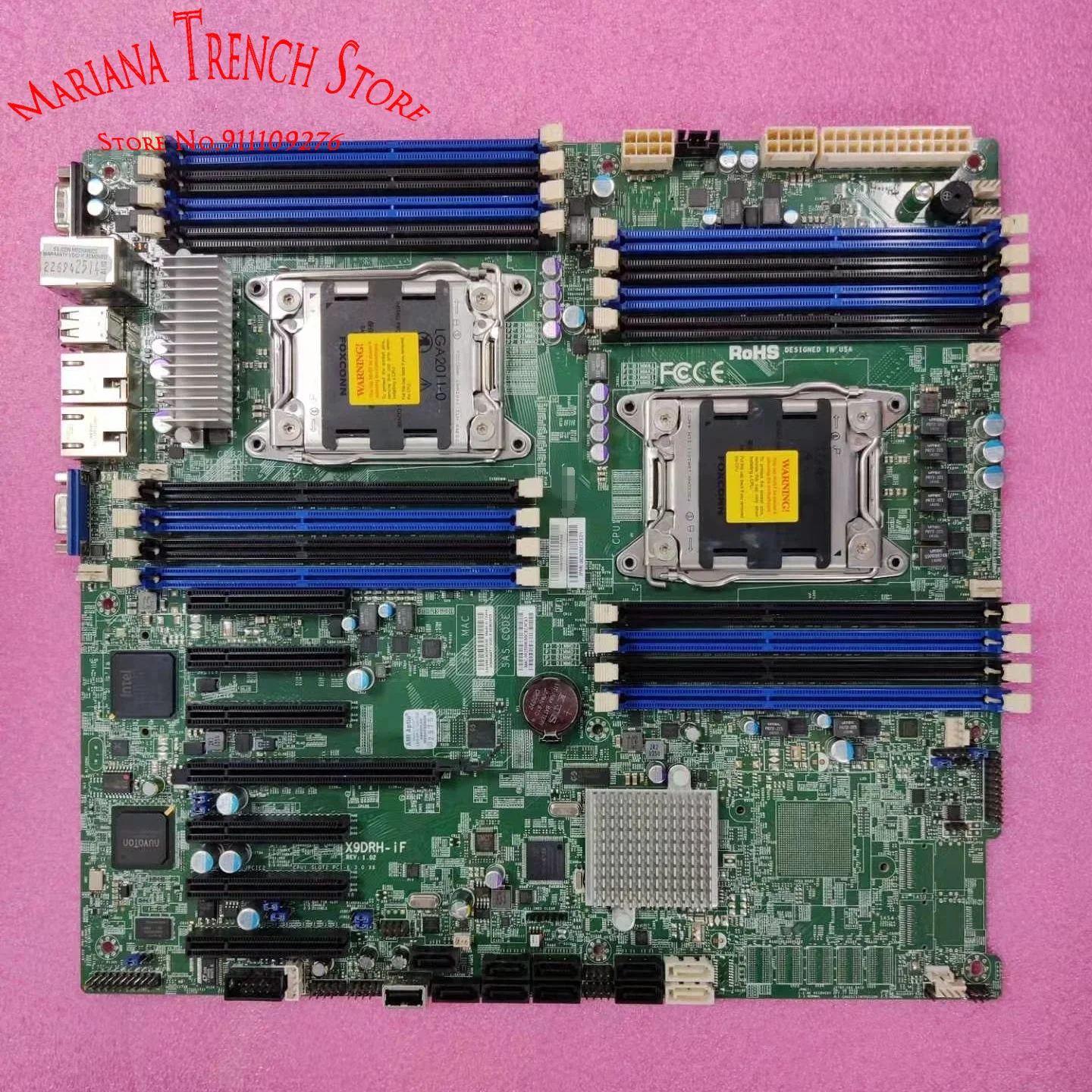 

X9DRH-iF for Supermicro Motherboard LGA2011 Xeon E5-2600 V1/V2 Family ECC DDR3 1 PCI-E 3.0 x16 and 6 PCI-E 3.0 x8