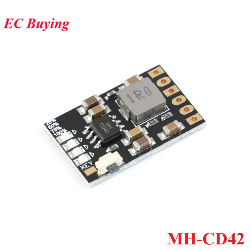 

CD42 DC 5V 2.1A Mobile Power Diy Board 4.2V Charge Discharge(Boost) Battery Protection Indicator Module 3.7V Lithium 18650
