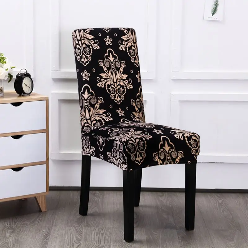 

4 European Style Seat Cover Stretchable Dining Chair Protector Slipcovers for Holiday Banquet Home Party Hotel Wedding Ceremony