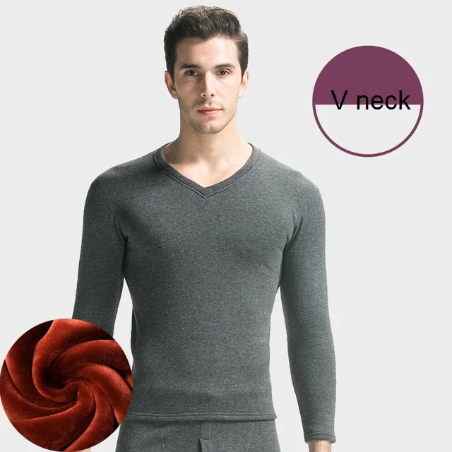 Aismz Thermal Underwear Sets For Men Winter Thermo Underwear Long Johns Winter Men Women velvet Thick Thermal Clothing Solid mens thermal long johns Long Johns