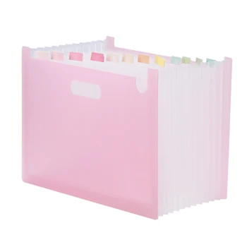 

File Folder Storage Bag Document Organizer Study Expanding A4 Accordion With Lables Business Office Portable 13 Pockets School