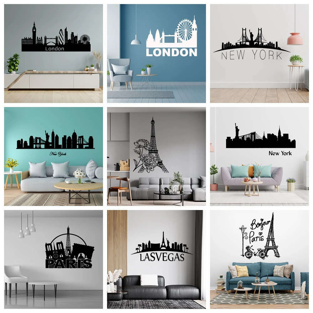 Creative-city-Wall-Art-Decal-Wall-Stickers-Pvc-Material-For-Kids-Rooms