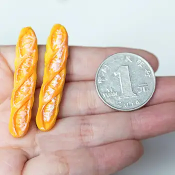 

6pcs/set Simulation Mini Bread Pretend Play Toy 1:12 Dollhouse Decor Resin Scene Food Kitchen Dollhouse Simulation Accessor X4C7