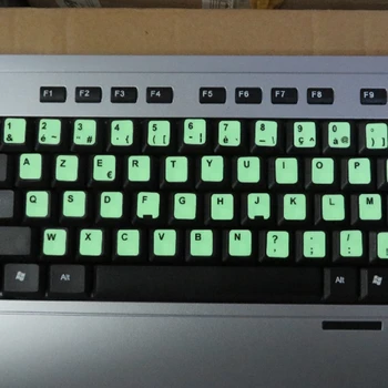 

Fluorescent Keyboard Stickers Luminous Waterproof Keyboard Protective Film X7JC