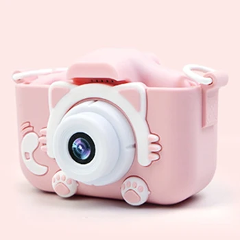 

USB Charging Children Camera Take Pictures 2 Inch HD Screen With Protective Case Mini Sports Dual Lens Digital Toy Photography