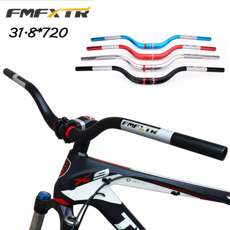 

FMFXTR MTB Handlebar Aluminum Alloy Riser Handle Bar 31.8*720mm Mountain Bike Handlebar One Shaped Bar Bicycle Part