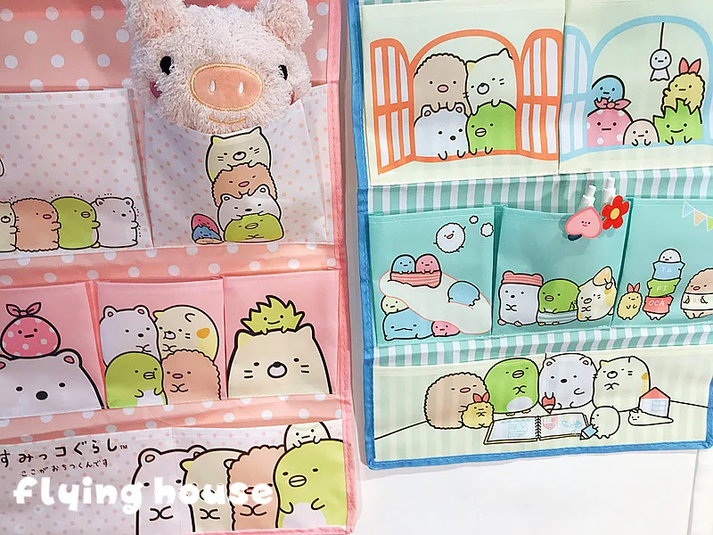 Cartoon Sumikko Gurashi Wall Hanging Organizer Storage Bag Containing Collection Toys Decor Pocket Pouch barbie extra dolls