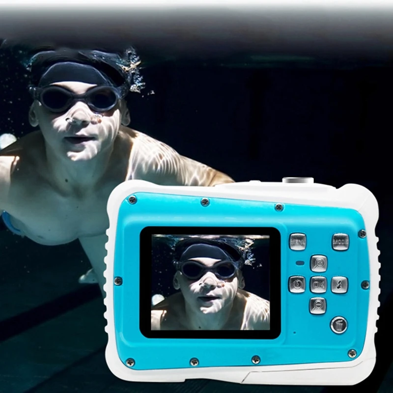 8 миллионов пикселей 1080P lcd Мини Цифровая детская камера 3 метра водонепроницаемая Спортивная камера