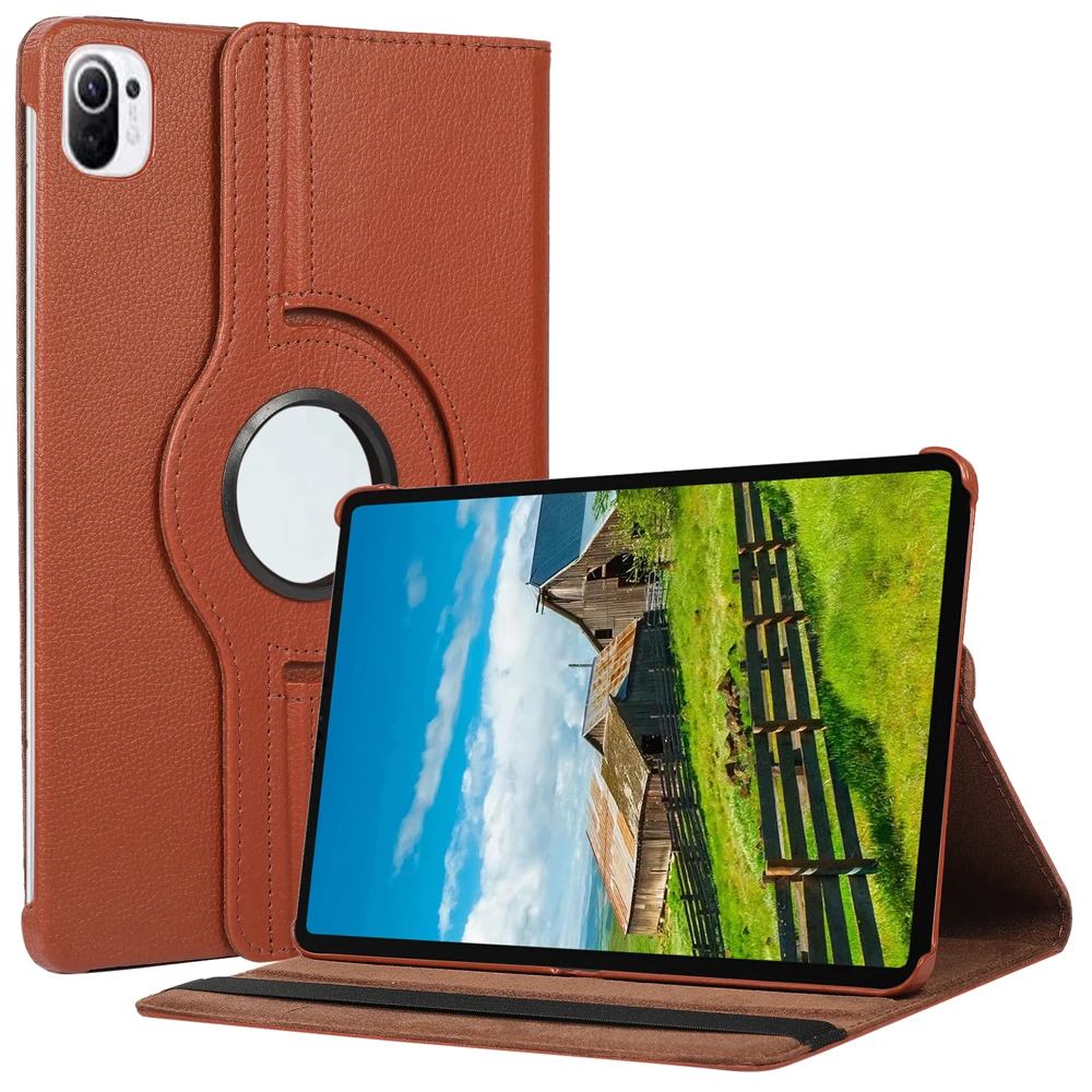 

Вращающийся на 360 градусов чехол для Xiaomi Mi Pad 5, MiPad 5 Pro, 11 дюймов, флип-чехол-подставка, чехол из искусственной кожи, чехол для планшета Xiaomi Pad 5, чехол