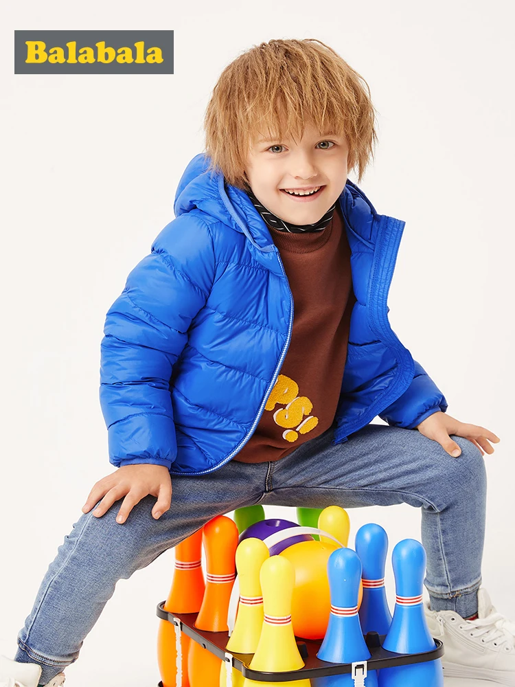 buy  Children light down jacket boy 2019 new girls autumn and winter baby big boy anti-season coat