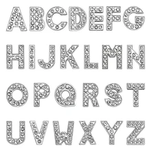 

Croc Charms Crystal Diamond Alloy Letter PVC Hole Shoe Shoes Flower Silver Letter Shoes Charm Shoes Decorative Accessories