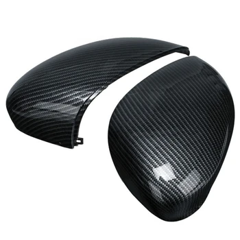 

1 Pair Side Mirror Cover Rear Door Carbon Fiber Style For Ford FIESTA MK7 Parts