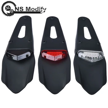 

NS Modify Motorcycle Rear Fender Brake Stop TailLight Motocross Enduro Mudguards 12V LED Tail Light For KTM Kawasaki Yamaha BMW