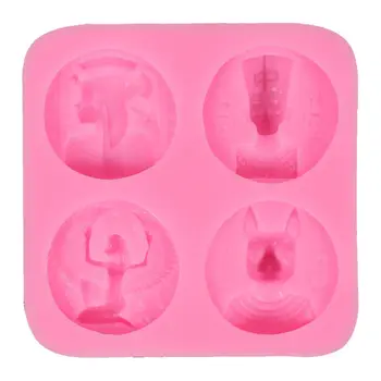

2020 New Egyptian Pharaoh Resin Mold Silicone Fondant Cake Polymer Clay Resin Mold Tools