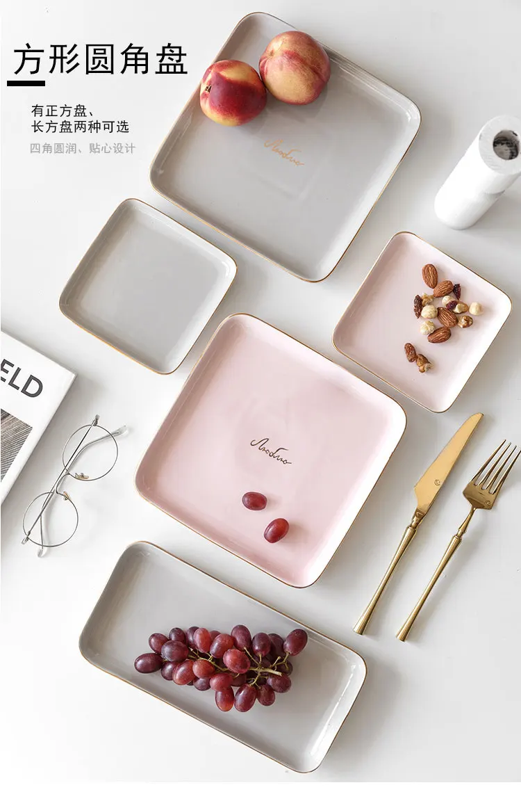 Ceramic-Pink-Gray-tableware-plate_12