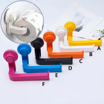 

Toilet Paper Holder S uper Storage Suction Cup Wall Mount Removable Rack