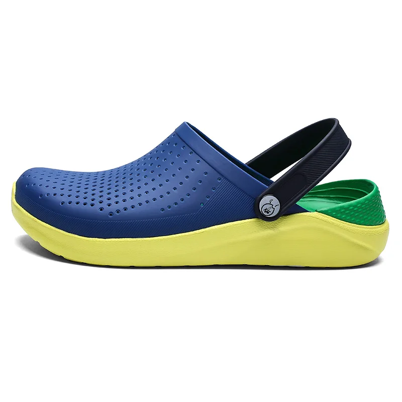 Мужские сандалии Crocks LiteRide Hole Shoes Crok резиновые сабо для мужской из ЭВА унисекс садовая обувь черный Crocse Adulto Cholas Hombre