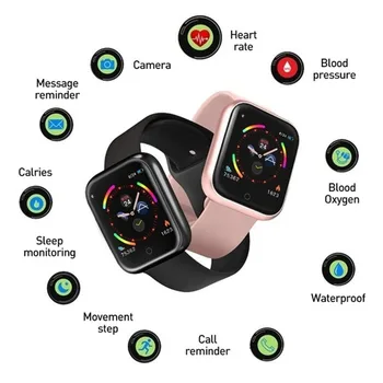 

Sport Smart Watch I5 Bluetooth Call Touch Screen Smartwatch Blood Pressure Fitness Tracker Heart Rate Monitor For Smartphones