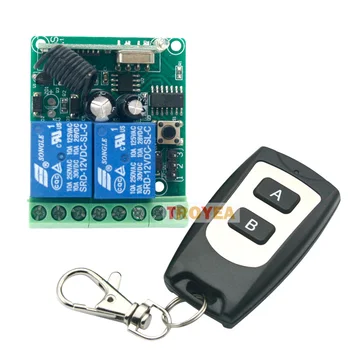 

DC 12V / 24V 2CH 315Mhz / 433Mhz RF Wireless Remote Switching Transmitter Receiver remote 2 Gang, polarity reversing DC motor