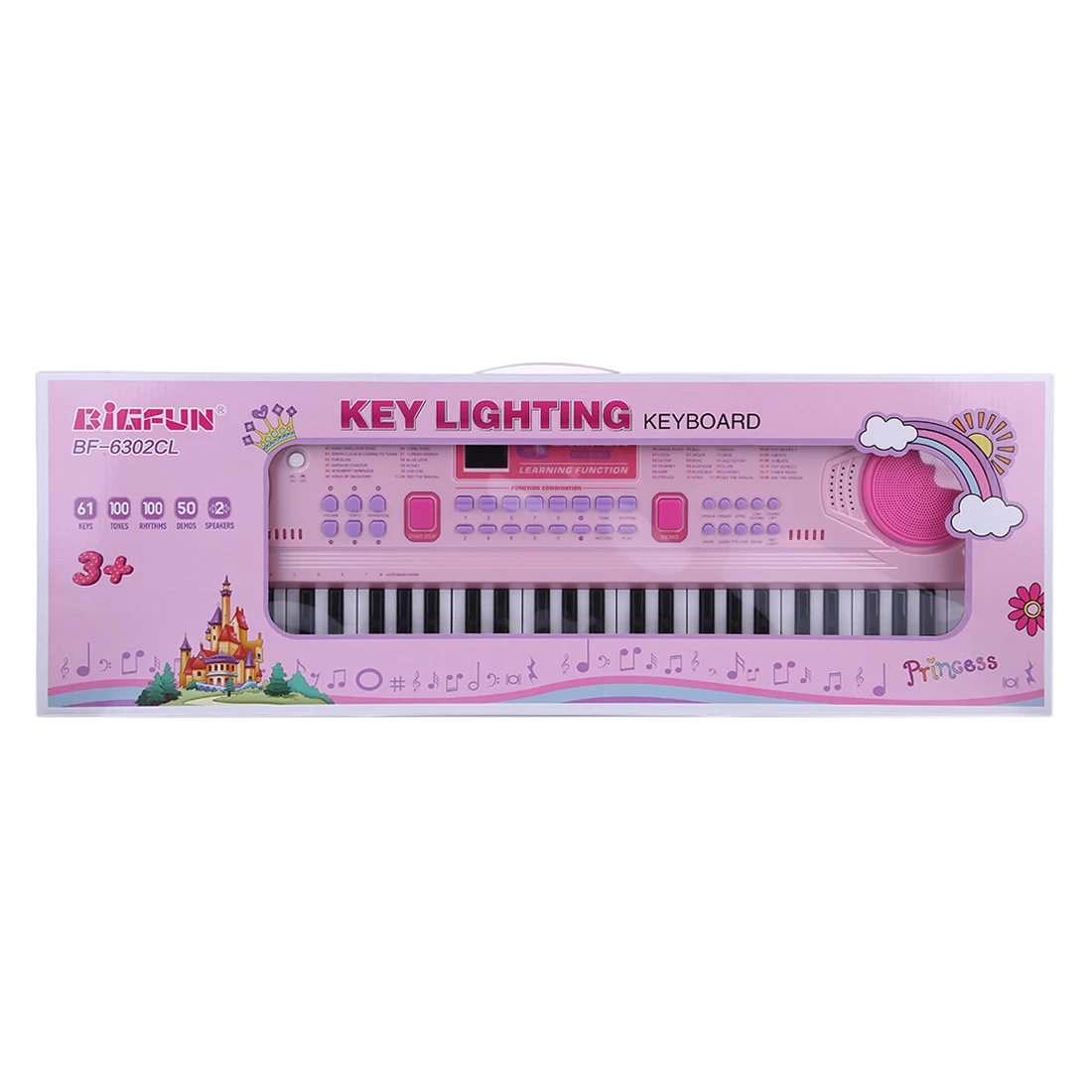 Дети 61 клавиши, электронная клавиатура Playset имитация пианино электронная музыкальная игрушка с микрофоном для девочек Рождественский подарок