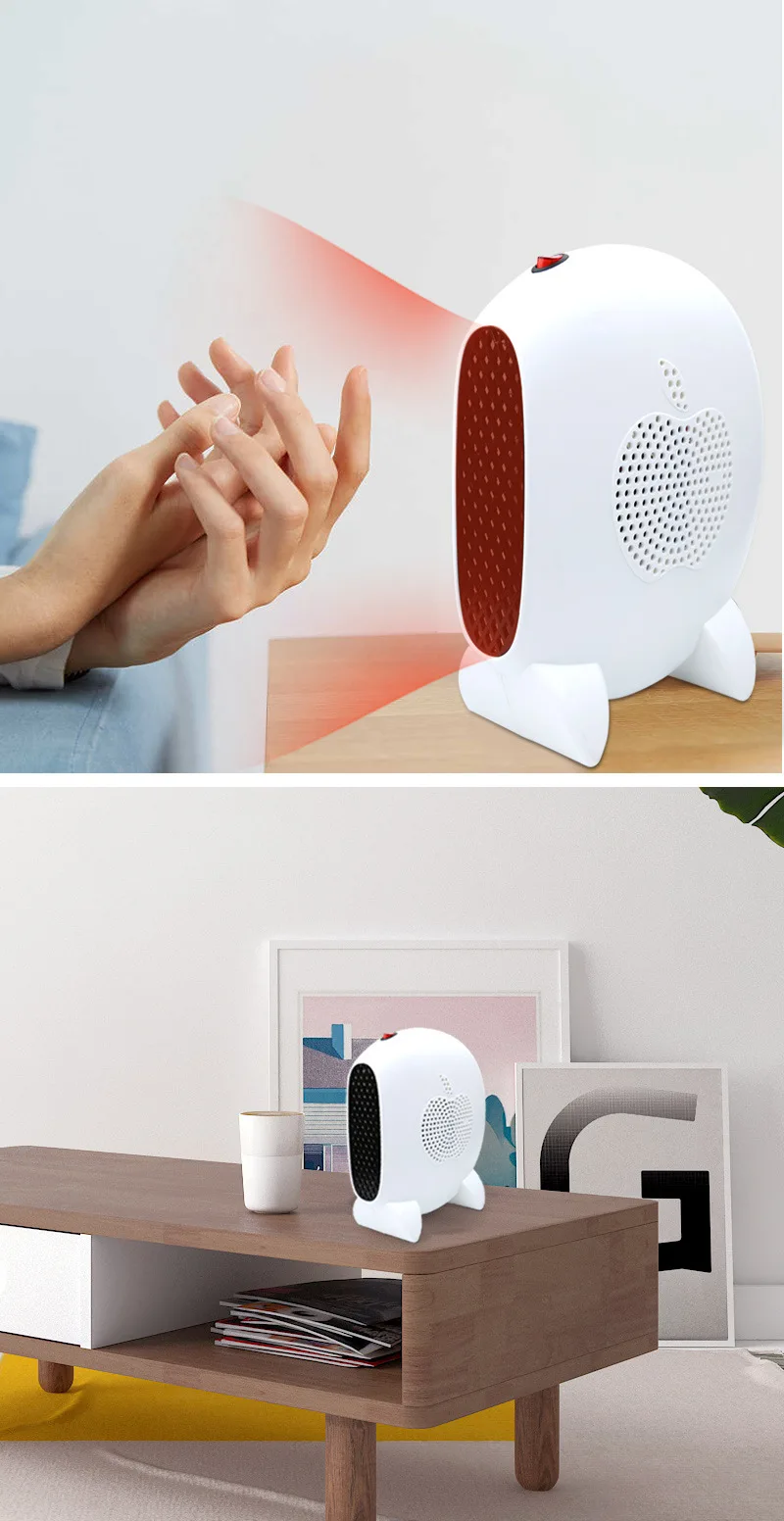 Mini Fan Heater Wall Mounted Electric Heater Stove Radiator Warmer Household Room Heating Fan Machine For Winter