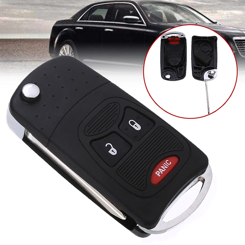 Для Chrysler Aspen Sebring для Dodge 3 кнопки откидной дистанционный Брелок чехол оболочка