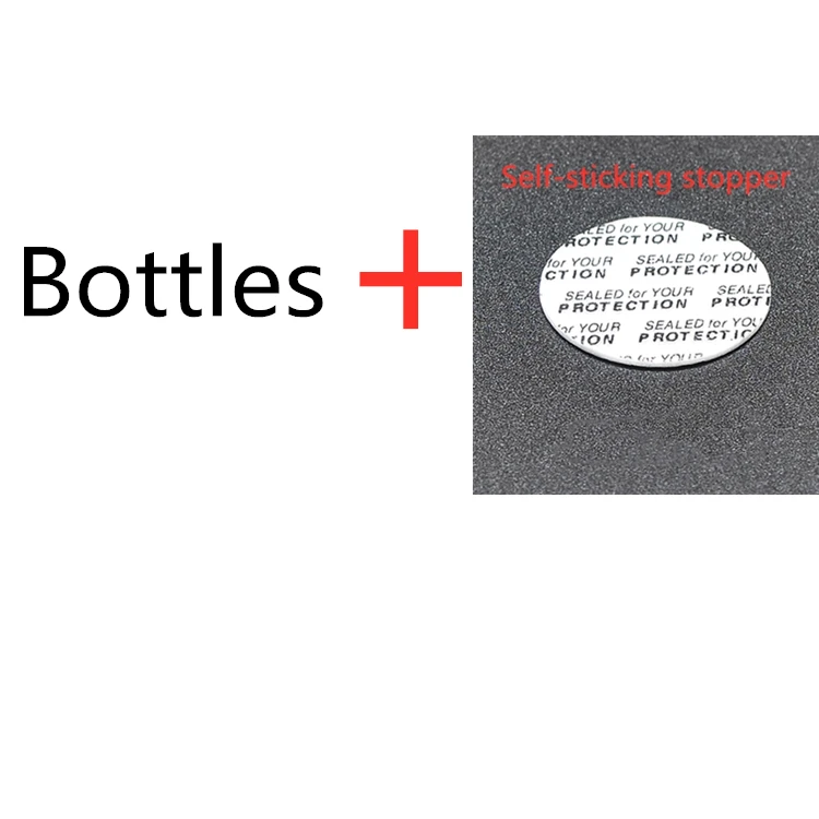 Маленькая стеклянная бутылка 10 мл винтовая крышка пустые стеклянные флаконы 22*50 мм черная крышка конфеты крошечные банки Подарочная бутылка для хранения 50 шт./лот - Цвет: Add seal slice