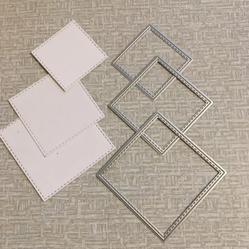  17Pcs/set Frame Set Metal Cutting Die Scrapbooking Embossing Stencil Card Die For DIY Invitation Al - 4.00028E+12