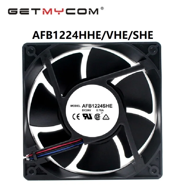 Getmycom оригинальный AFB1224SHE DC 24V 0.75A 1238 12 см 120 мм серверный инвертор осевой вентилятор